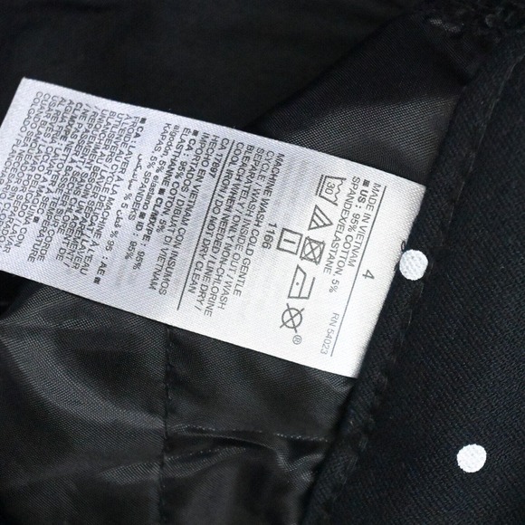 Old Navy 4 Black Polka Dot Pixie Mid Rise Skinny Ankle Womens Dress Pants - Picture 4 of 7